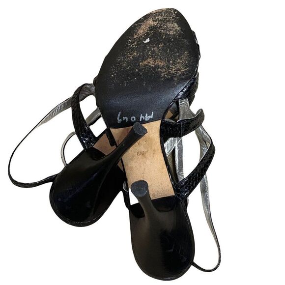 VIA SPIGA Snake EVENING Caged HEELS SZ 8 - Picture 6 of 6